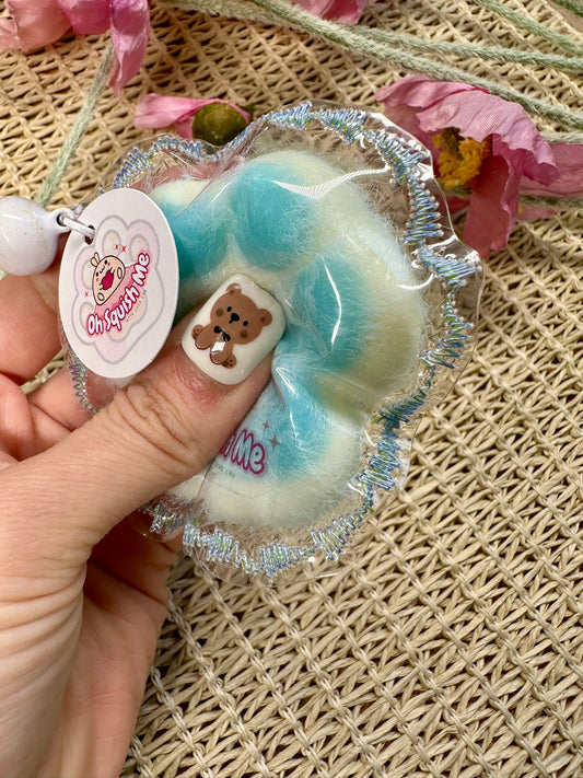 Baby Blue Fluffy Paw