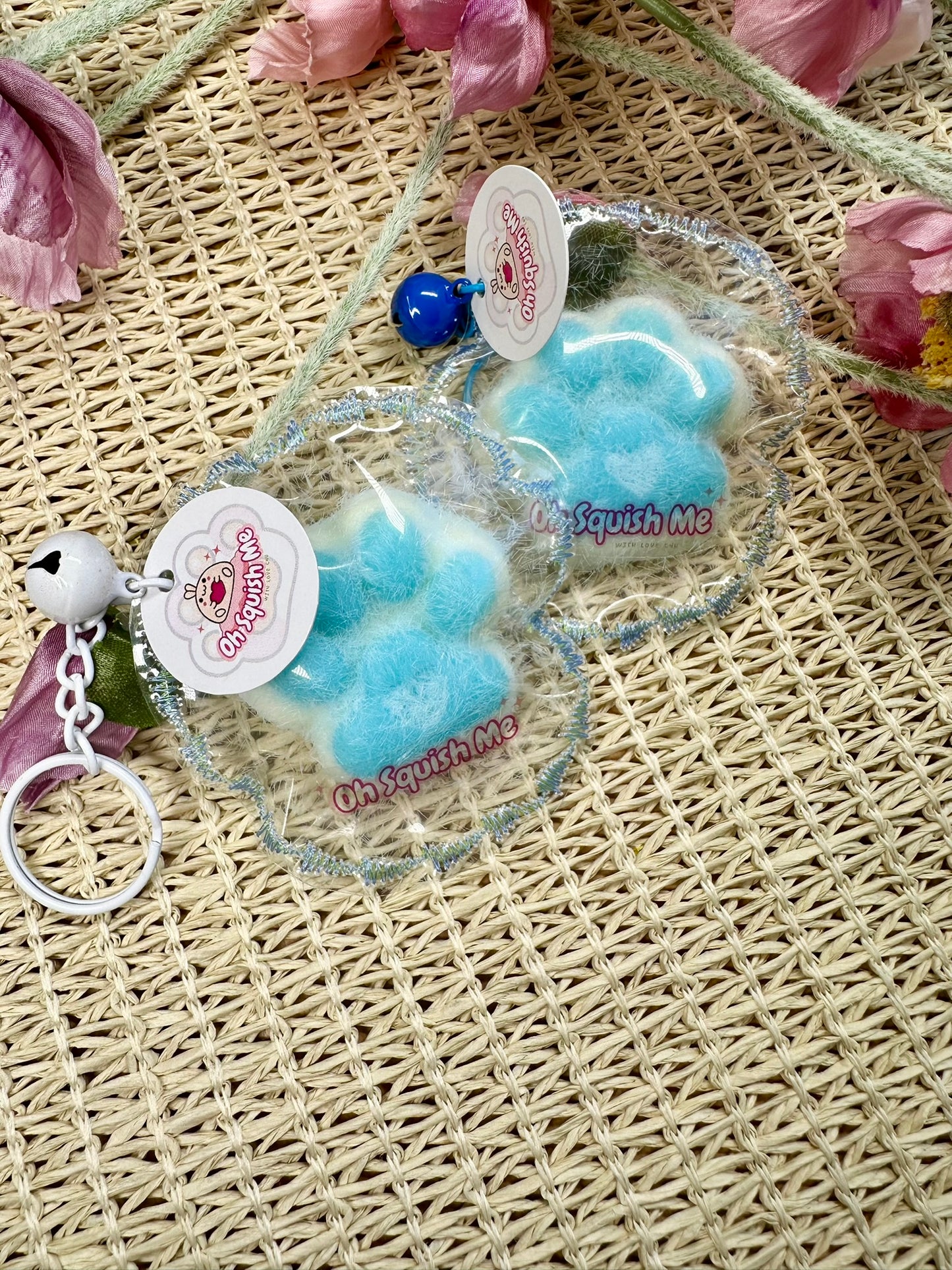 Baby Blue Fluffy Paw